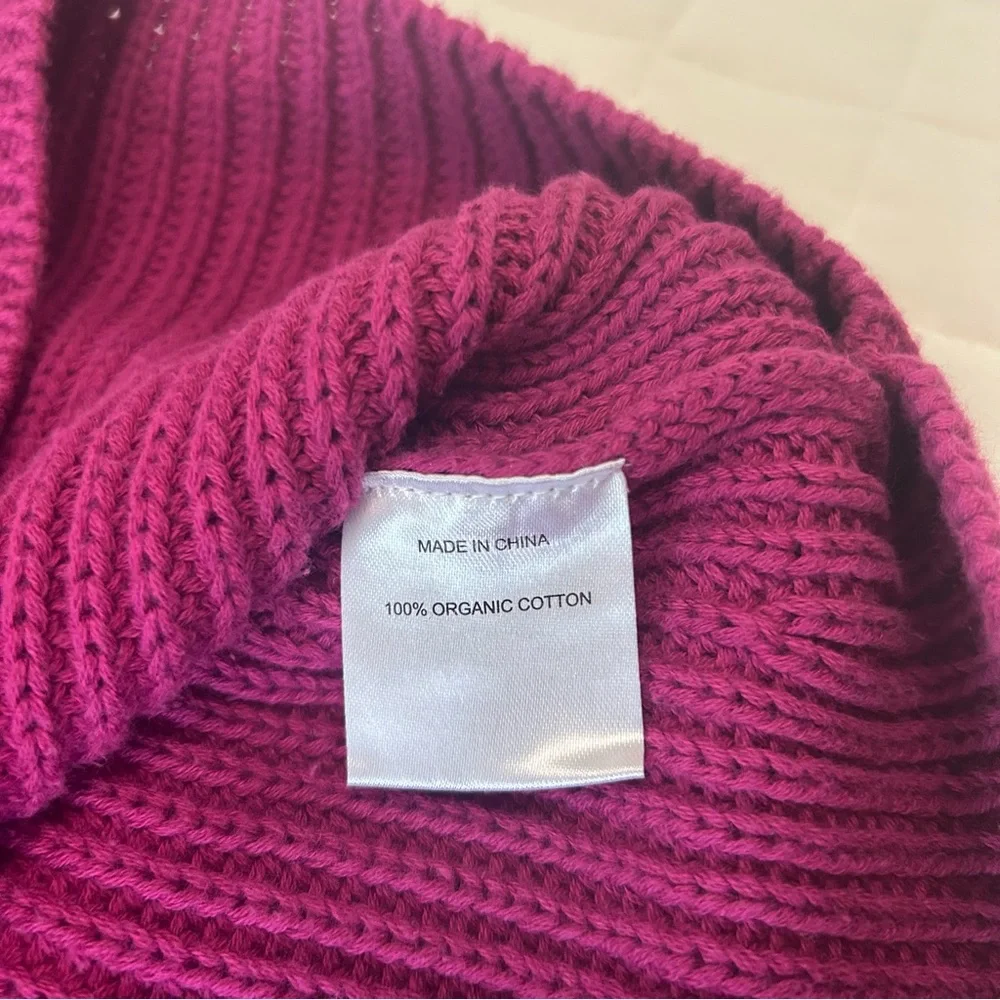 Quince Women's Crew Neck Sweater - Magenta - Picture 5 of 7